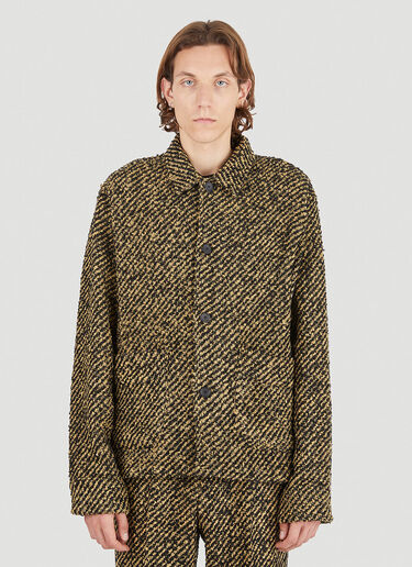Cigar Stripe Archive Box Jacket Our Legacy Cigar Stripe Archive Box Jacket Yellow our0146030