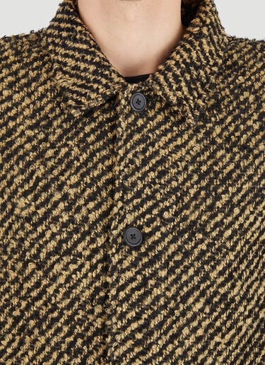 Our Legacy Cigar Stripe Archive Box Jacket Yellow our0146030