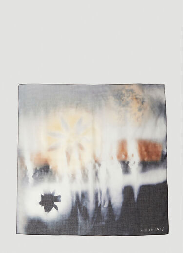Our Legacy Air Flower Scarf Grey our0153011