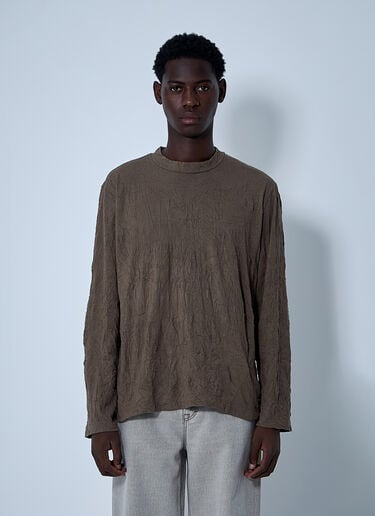 Our Legacy Big Long Sleeve T-Shirt Khaki our0161016