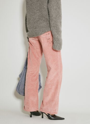 Our Legacy Boot Cut Corduroy Pants Pink our0254007