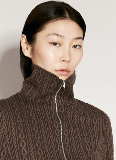 Slim Zip Cardigan Our Legacy Slim Zip Cardigan Brown our0256005