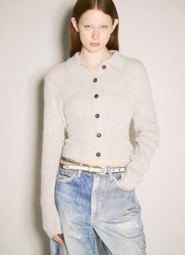 Mazzy Polo Cardigan Our Legacy Mazzy Polo Cardigan Beige our0258012