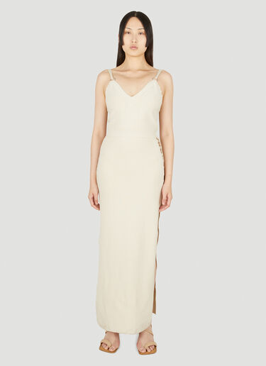 Ring Cut Out Dress Rabanne Ring Cut Out Dress Beige pac0249004