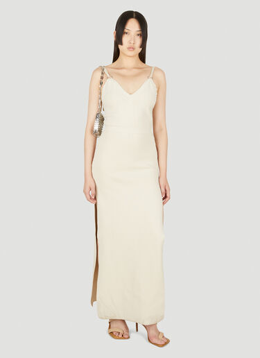Ring Cut Out Dress Rabanne Ring Cut Out Dress Beige pac0249004