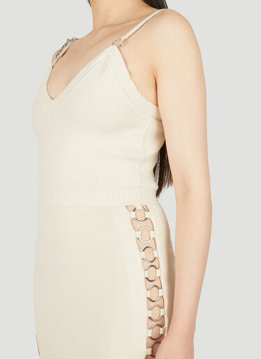 Ring Cut Out Dress Rabanne Ring Cut Out Dress Beige pac0249004