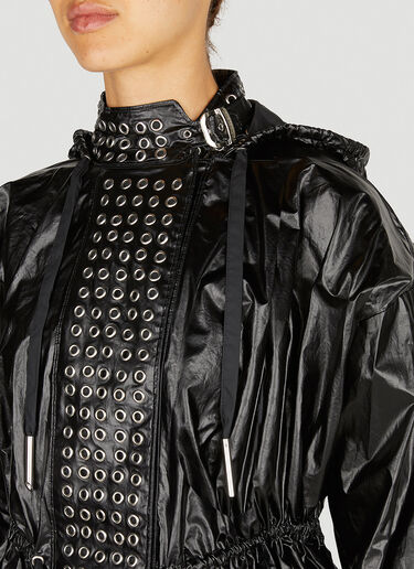 Rabanne Eyelet 机车夹克 黑色 pac0252010