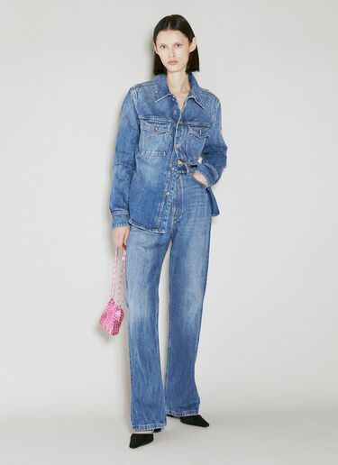 Rabanne Veste 重磅牛仔衬衫 蓝色 pac0253012