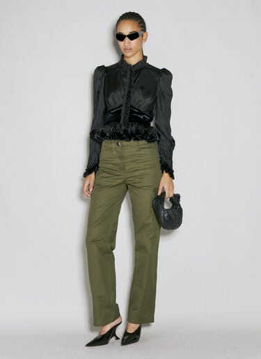 Ruffle Panel Construction Top Rabanne Ruffle Panel Construction Top Black pac0253030