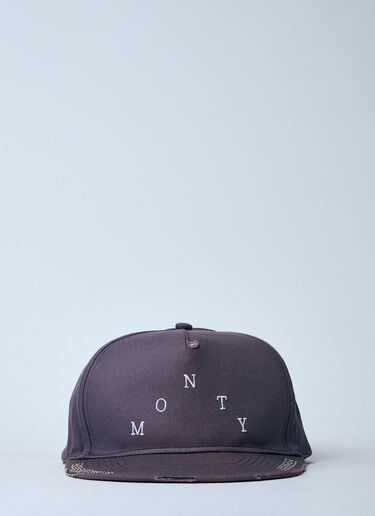 Embellished Logo Motif Baseball Cap Paly Embellished Logo Motif Baseball Cap Brown pal0160013