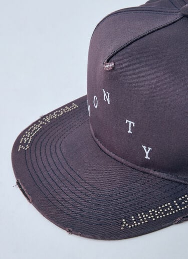 Embellished Logo Motif Baseball Cap Paly Embellished Logo Motif Baseball Cap Brown pal0160013