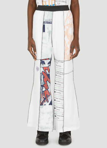 Upcycle Staggering Track Pants P.A.M. Upcycle Staggering Track Pants White pam0347014