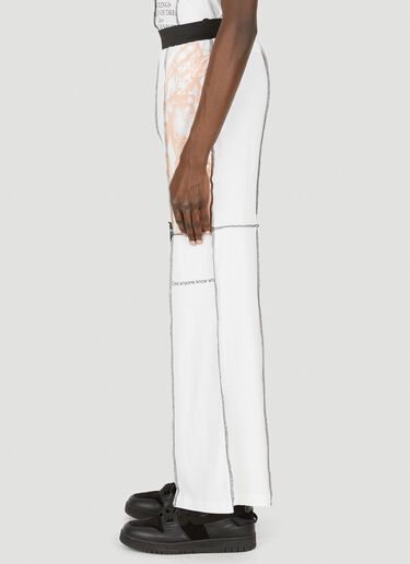 Upcycle Staggering Track Pants P.A.M. Upcycle Staggering Track Pants White pam0347014
