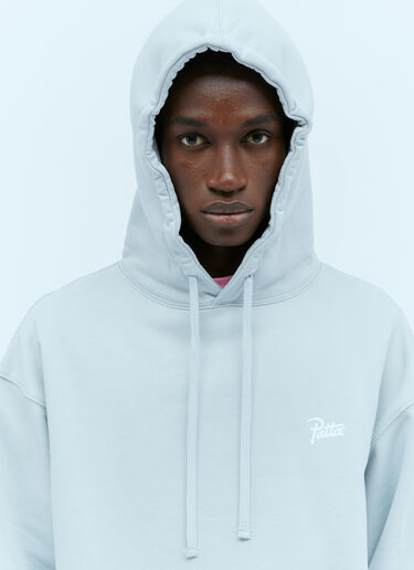 Patta 로고 프린트 후드 스웨트셔츠 라이트 그레이 pat0154012