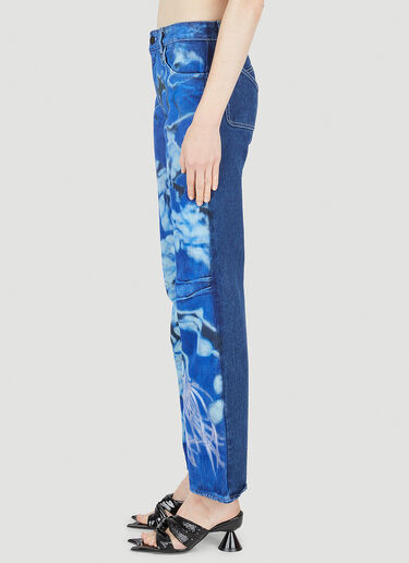 Paula Canovas del Vas Printed Jeans Blue pcd0248004