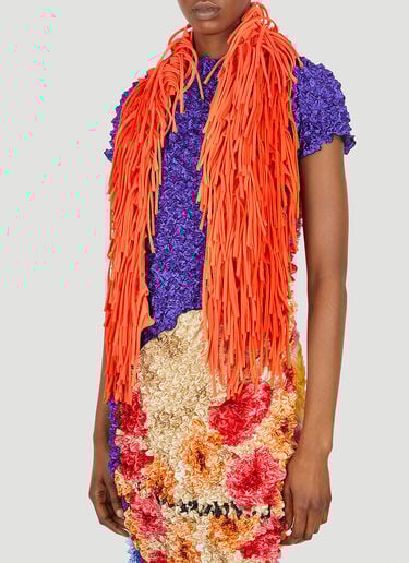 Fringe Scarf Paula Canovas del Vas Fringe Scarf Orange pcd0248014