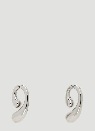 Panconesi P Logo Earrings Silver pcn0354009
