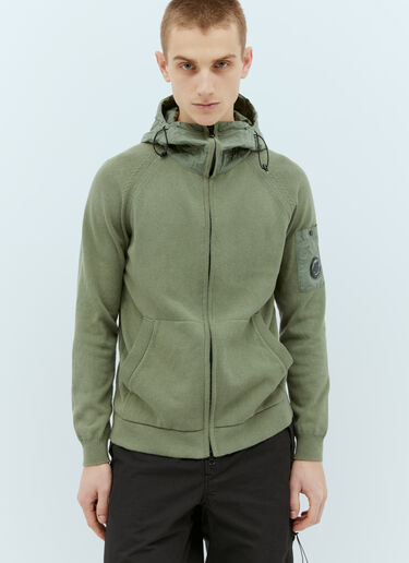 C.P. Company 连帽针织开衫 绿色 pco0155001