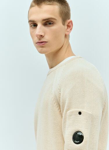 Compact Knit Sweater C.P. Company Compact Knit Sweater Cream pco0155002