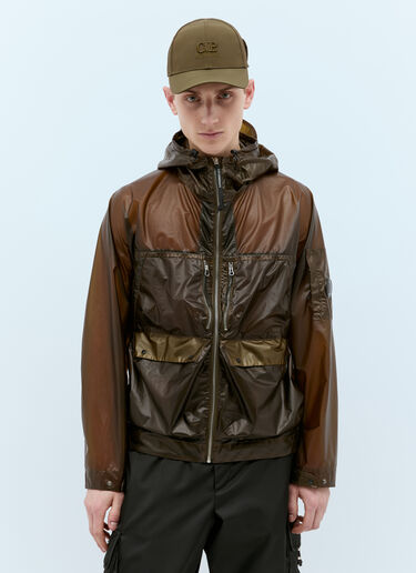 C.P. Company Chrome-R 고글 베이스볼 캡 그린 pco0155025