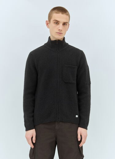 Soft Knit Cardigan C.P. Company Soft Knit Cardigan Black pco0158003