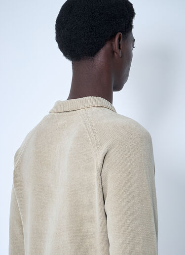 Chenilee Cotton Polo Shirt C.P. Company Chenilee Cotton Polo Shirt Beige pco0159002