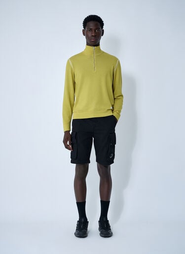 C.P. Company Half Zip-Up Sweater Green pco0160007