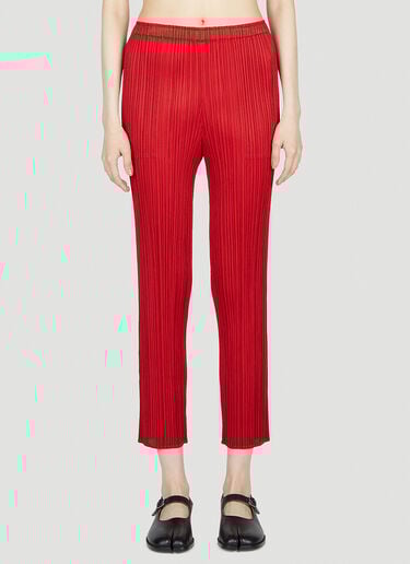 Pleated Pants Pleats Please Issey Miyake Pleated Pants Red plp0253009