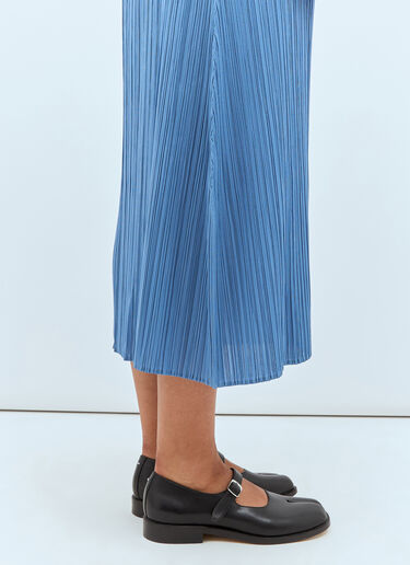 Pleats Please Issey Miyake June 褶饰中长半裙 蓝色 plp0257020