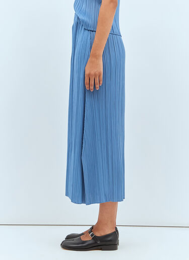 Pleats Please Issey Miyake June 褶饰中长半裙 蓝色 plp0257020
