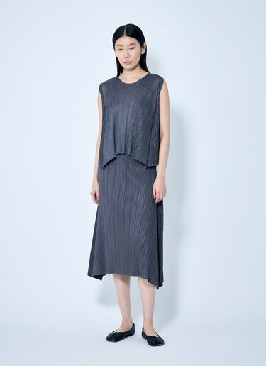 효율적인 스퀘어 스커트 Pleats Please Issey Miyake 효율적인 스퀘어 스커트 그레이 plp0258016