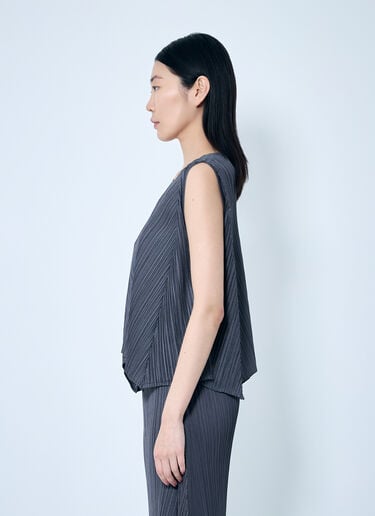 효율적인 스퀘어 탑 Pleats Please Issey Miyake 효율적인 스퀘어 탑 그레이 plp0258018