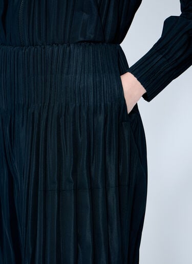 Pleats Please Issey Miyake Cropped Pleated Pants Black plp0259026