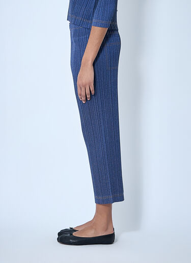 크롭 플리츠 팬츠 Pleats Please Issey Miyake 크롭 플리츠 팬츠 블루 plp0260011
