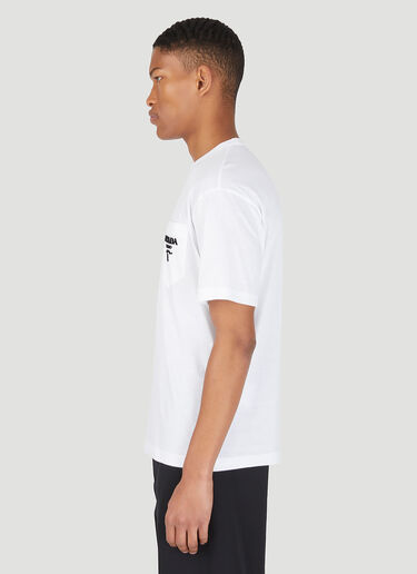 Velvet Logo T-Shirt Prada Velvet Logo T-Shirt White pra0147079