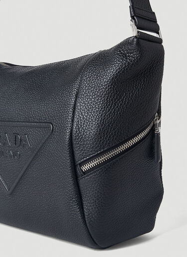 Logo Embossed Crossbody Bag Prada Logo Embossed Crossbody Bag Black pra0152057