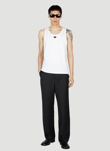 로고 플라크 탱크탑 Prada 로고 플라크 탱크탑 화이트 pra0153007