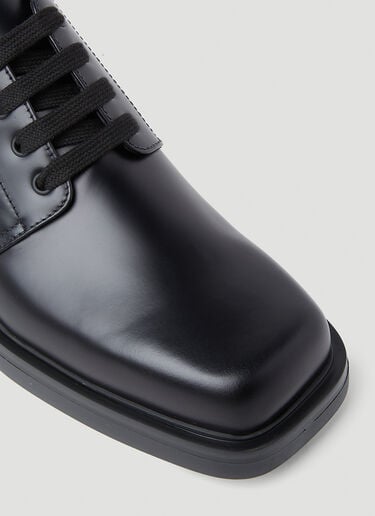 磨砂皮革德比鞋 Prada 磨砂皮革德比鞋 黑色 pra0153014