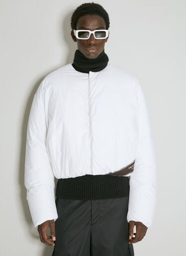 Prada 패딩 봄버 재킷 화이트 pra0154001