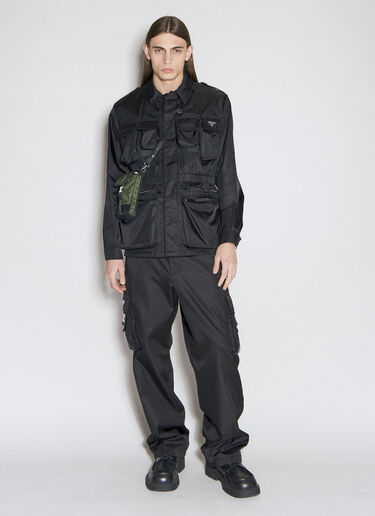Prada 再生尼龙工装夹克 黑色 pra0156009