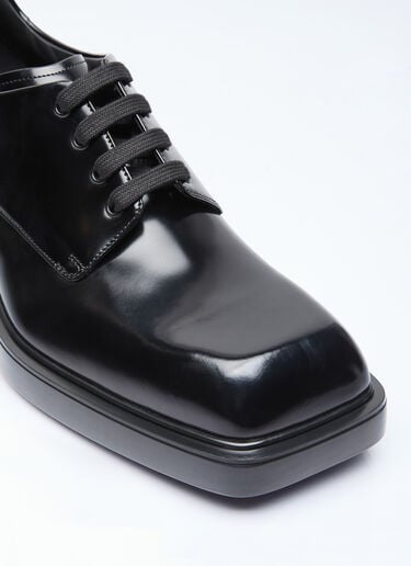 Square Toe Derby Shoes Prada Square Toe Derby Shoes Black pra0156013