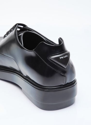 Square Toe Derby Shoes Prada Square Toe Derby Shoes Black pra0156013