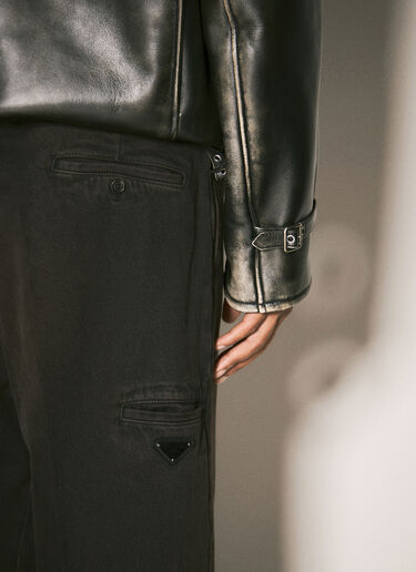 Prada オーバーダイジーンズ ブラウン pra0158003