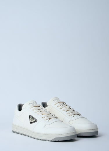Prada 가죽 로우탑 스니커즈 화이트 pra0160015