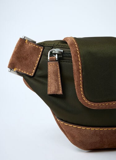 Prada Re-Nylon And Suede Belt Bag Brown pra0161018