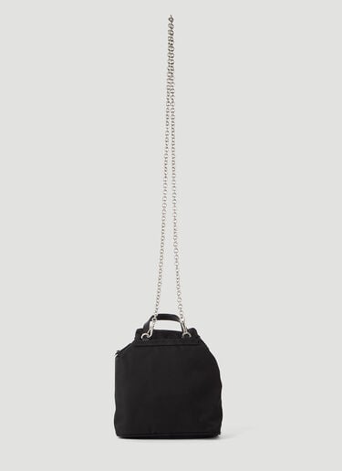 Recycled-Nylon Mini Chain Backpack Prada Recycled-Nylon Mini Chain Backpack Black pra0245077