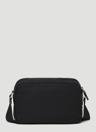 Prada Re-Nylon and Saffiano Leather Shoulder Bag Black pra0248030