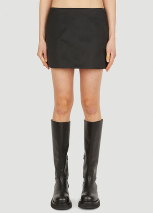 Prada Re-Nylon Mini Skirt Black pra0252008