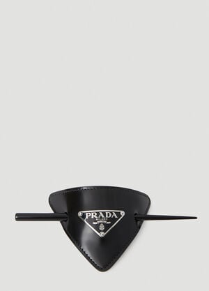 Prada ロゴプレート ヘアアクセサリー ブラック pra0252048