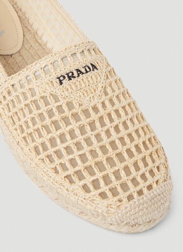 Logo Espadrilles Prada Logo Espadrilles Beige pra0252068